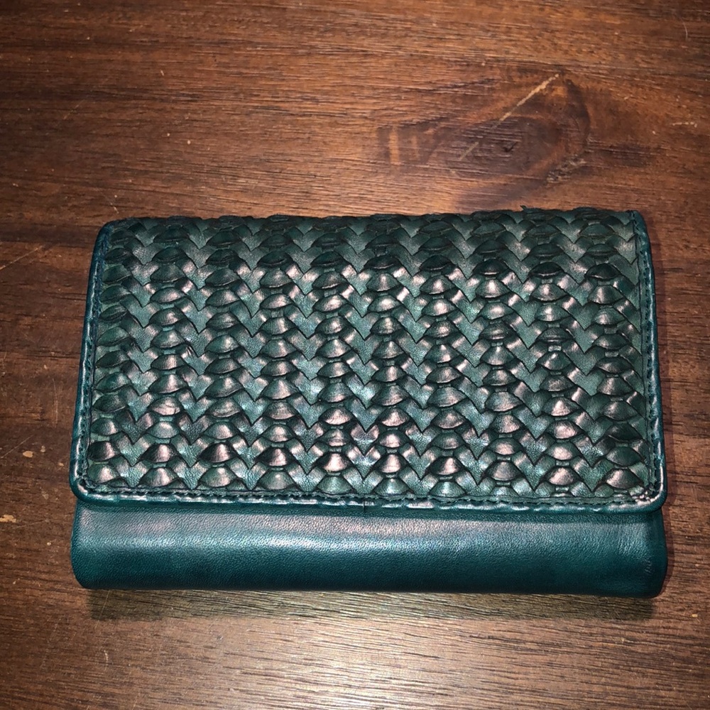 Blue green wallet